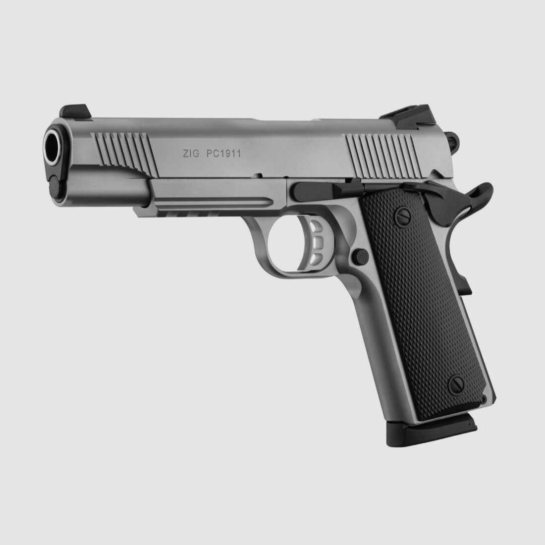 Pistola Tisas ZIG PC 1911 inox 5″ cal 45 ACP, immagine 7 di 10