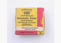 Kynoch, Inghilterra munizioni per pistole .380 ACP / 9 mm corto