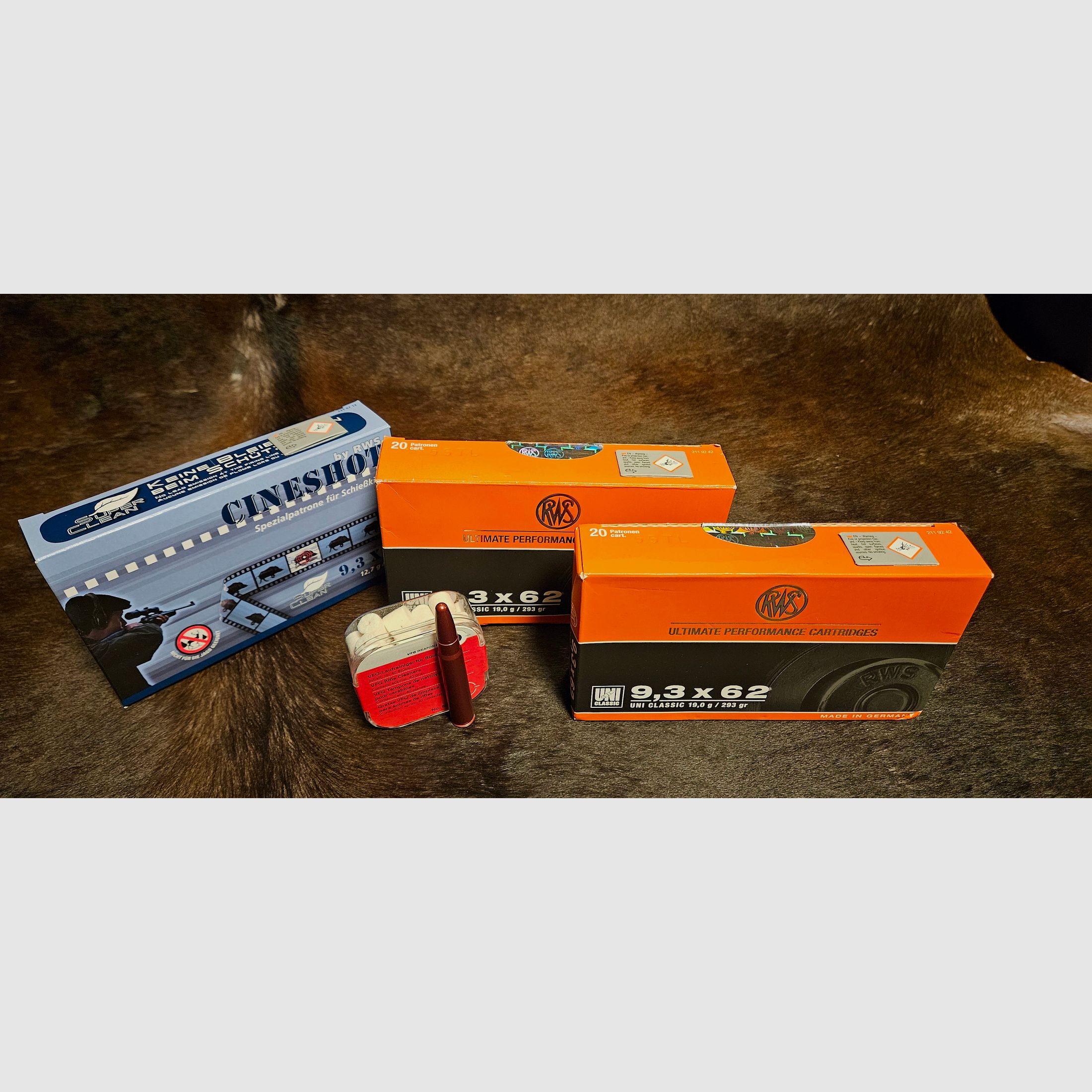 Munitionspaket RWS 9,3 x 62 Uni Classic 19g
