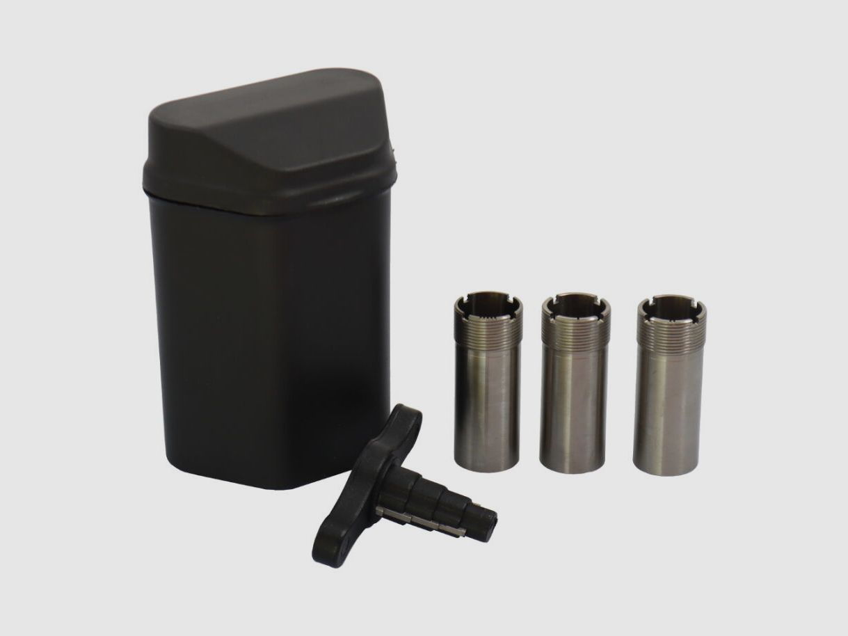 Huglu Bockdoppelflinte Victor schwarz echtes Linkssystem 71cm