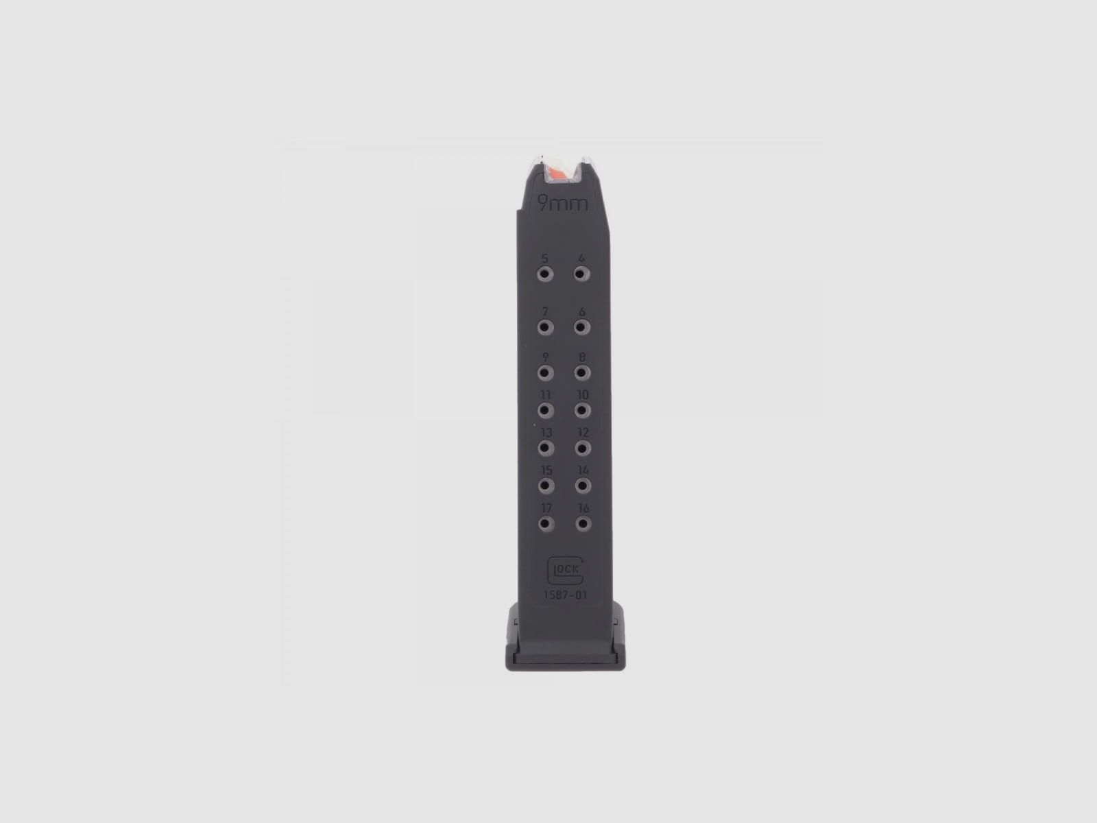 Glock – magazijn voor 17 patronen, oranje – Glock 17 / 45 / 34 – 39328, afbeelding 3 van 4