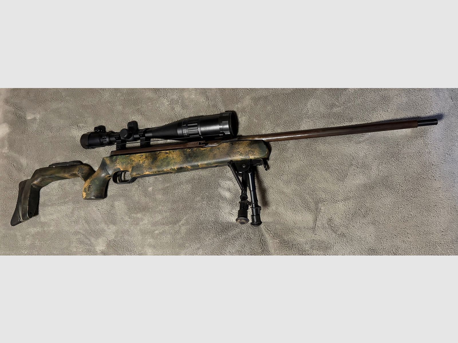 Feinwerkbau 300S 4,5mm mit Zfr 6-24x50 Leuchtabsehen Field Target Umbau Feder und Dichtung neu