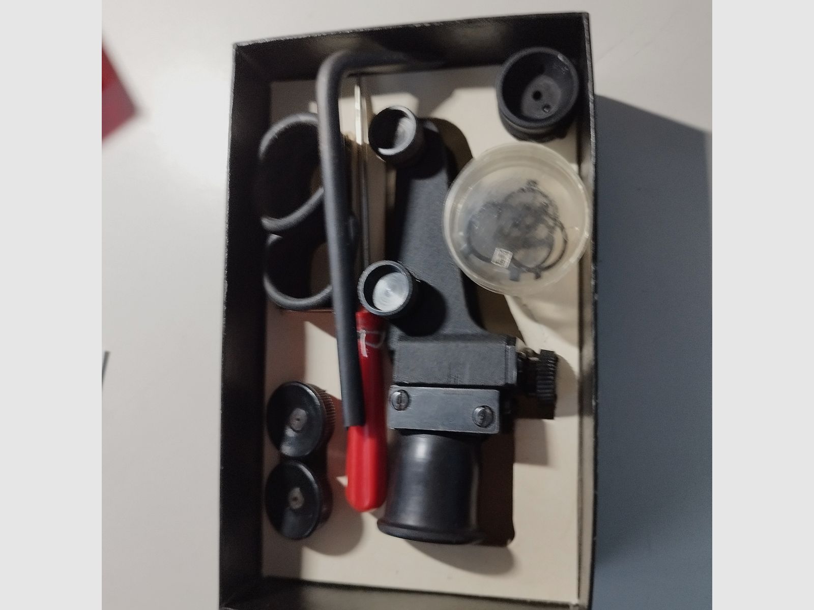 Diottro vintage di Suhl con accessori in scatola