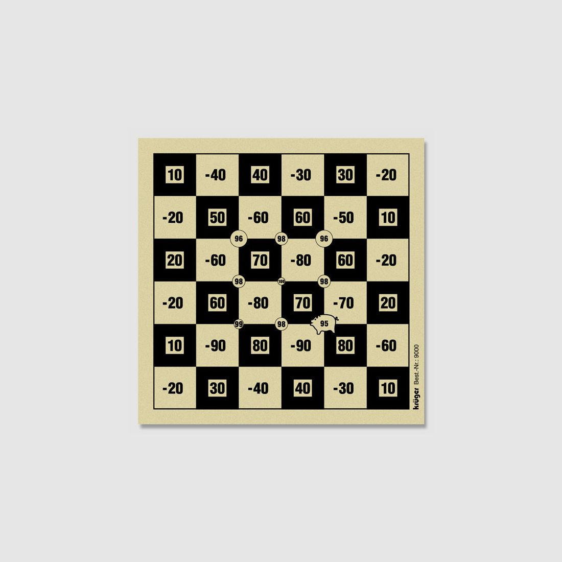 Krüger-Schießscheiben Schachbrettscheibe 10x10 Schießscheiben