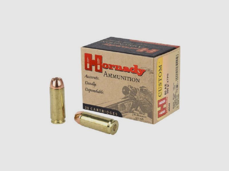 BOX MIT 20 PATRONEN HORNADY 50AE 300GR XTP