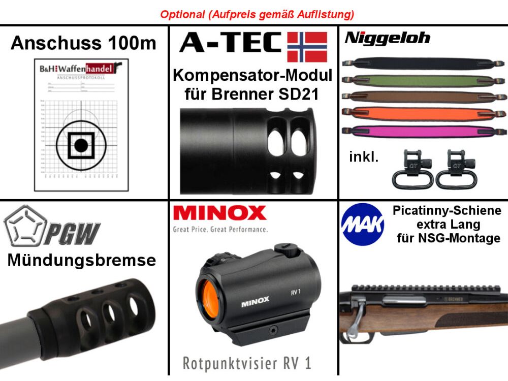 Brenner	 BR20 B&H Prohunter Lochschaft mit Bushnell 2.5-15x50 (Parallaxe Verstellung) Repetierer Jagd fertig montiert