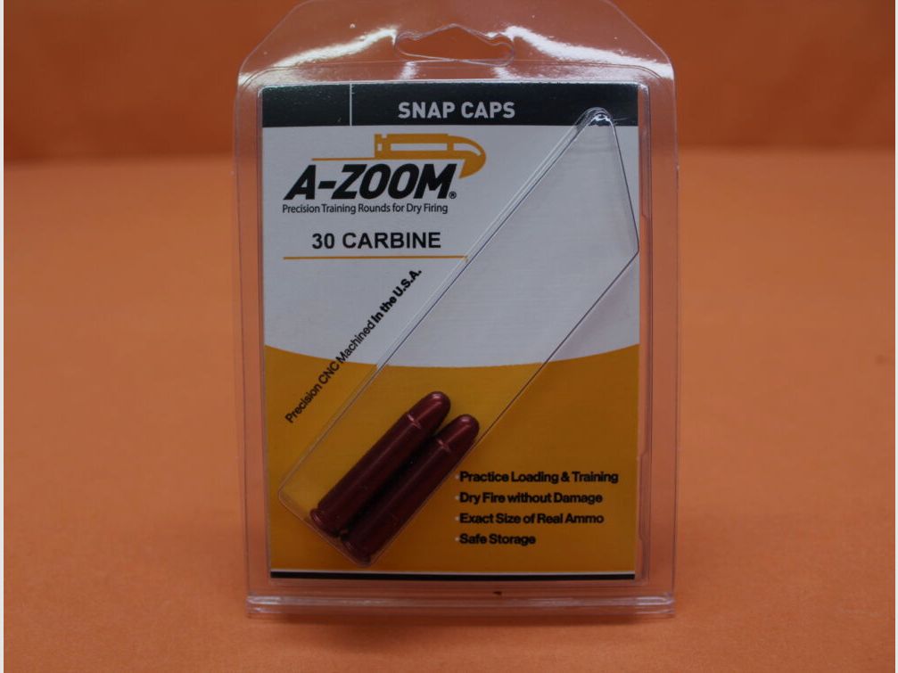 A-Zoom A-Zoom Exerzier-/ Pufferpatrone Alu .30Carbine Set mit 2 Stück (12225)