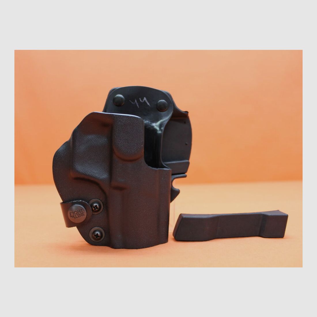 Front Line Walther P99/ PPQ: Front Line Holster Open Top Kydex black (adjustable) for belt up to 45mm