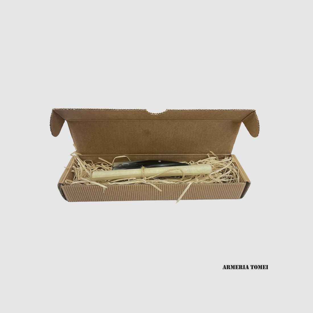 Messer – Gobbo Abruzzese Klinge glänzend – Horn 20cm, Bild 4 von 4