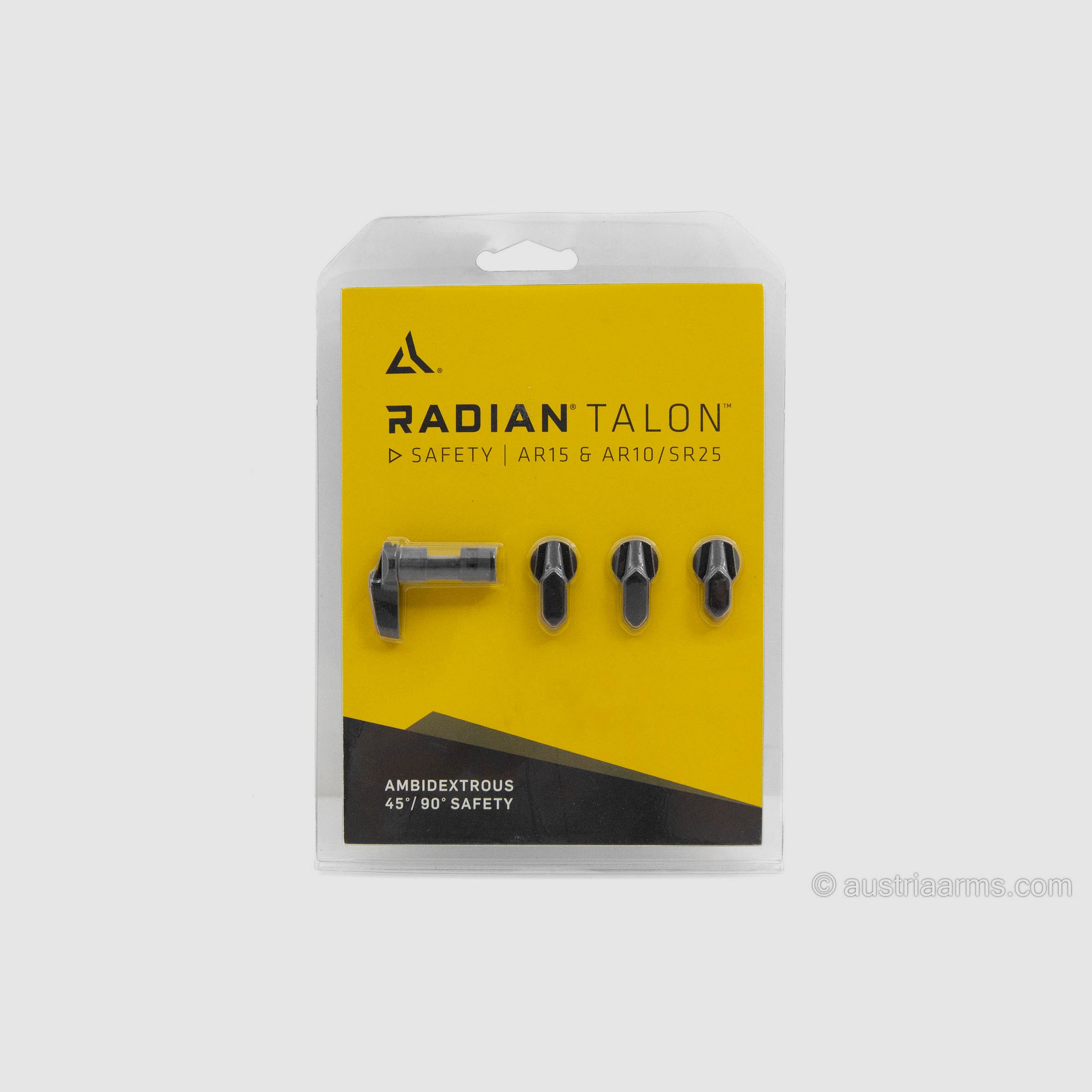 Radian Weapons Talon Ambidextrous Safety 45°/90° 4 Lever, Schwarz