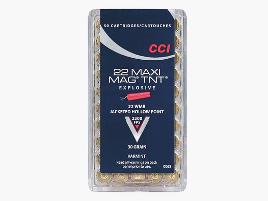 CCI .22WMR Maxi Mag. 30gr TNT – 50er