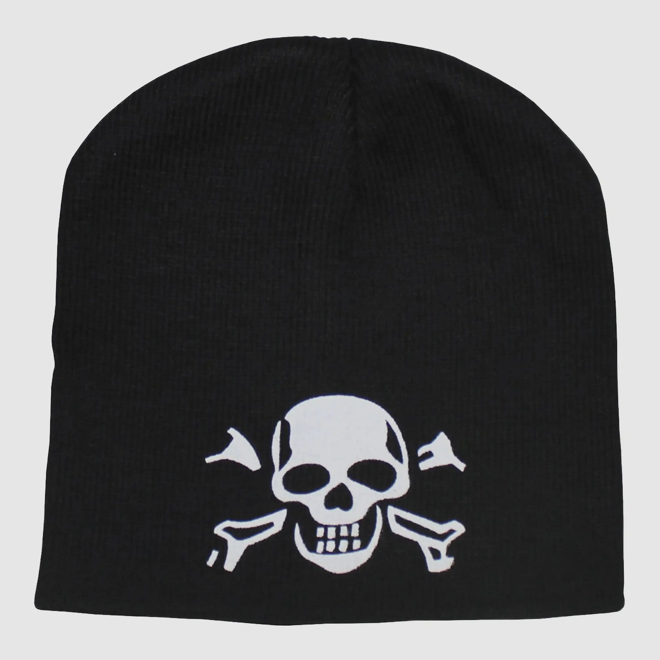 MFH MFH Strickmütze Beanie mit Totenkopf schwarz