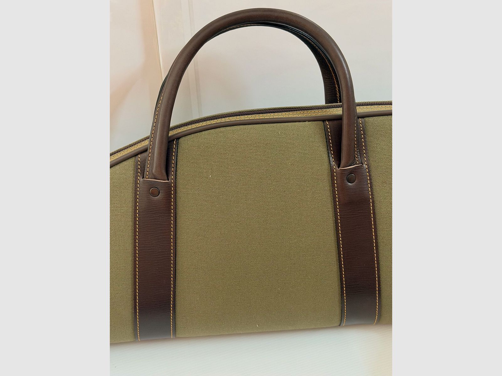 Futaille pour fusil avec lunette en toile et cuir El Corzo, image 3 sur 4