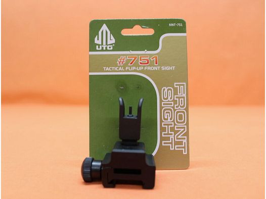 UTG - Leapers AR-15: Mirino anteriore pieghevole UTG (MNT-751) Montaggio del blocco gas/ Mirino pieghevole per profilo Picatinny