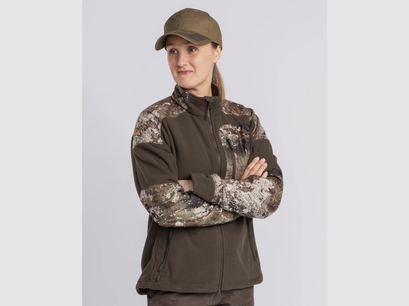 Chaqueta de forro polar para mujer PINEWOOD Smaland Jagd Camou