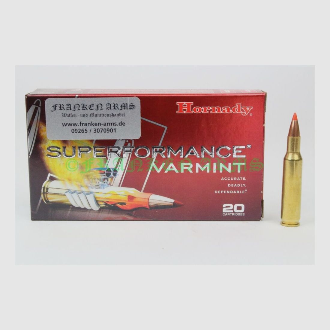 Hornady V-Max .222 Rem. 50gr. 3,2g 20 Stück Staffelpreis