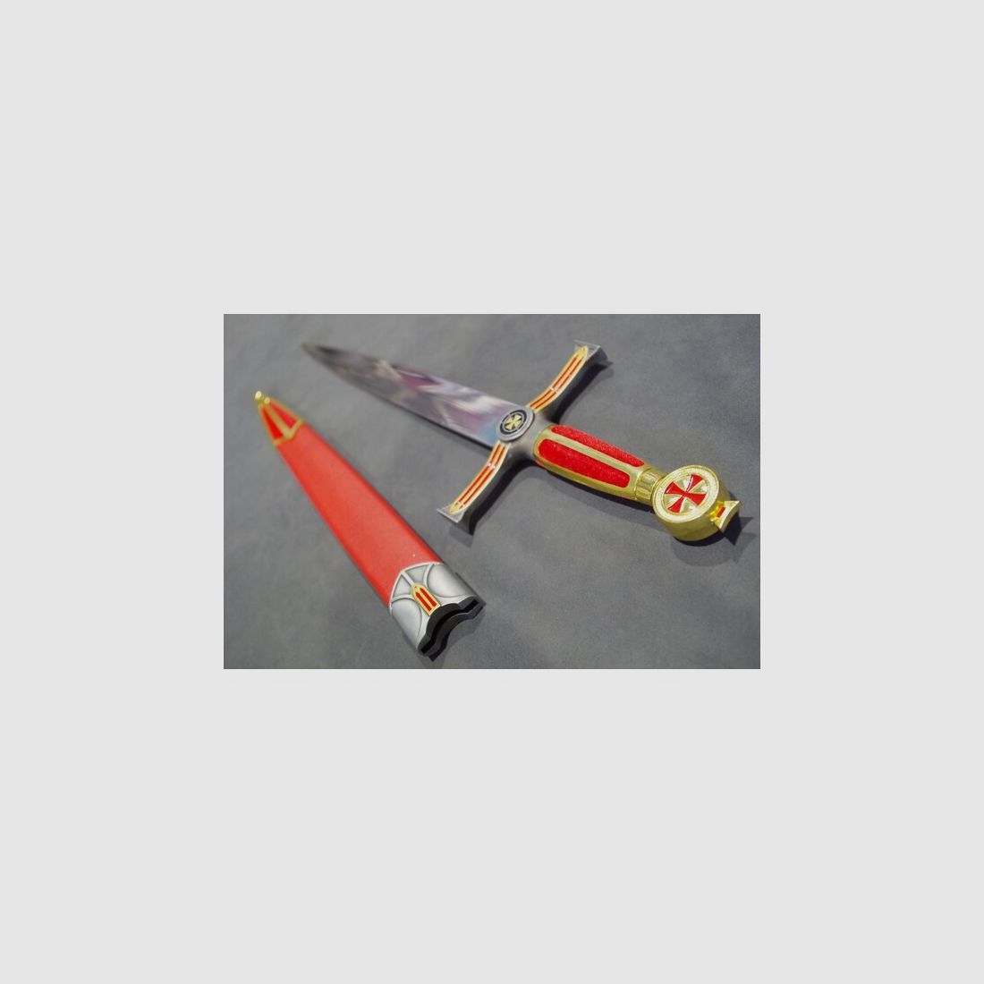 Dolch der Kreuzritter Templer mit Stahlklinge 54 cm