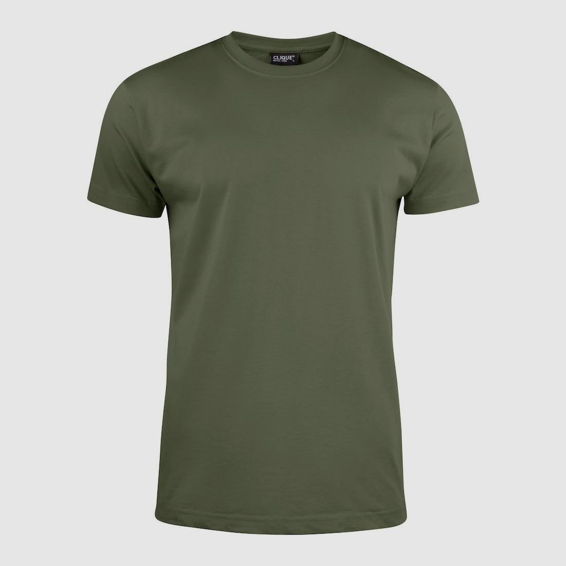 Clique T-Shirt Mężczyźni Zielony Militarny - S