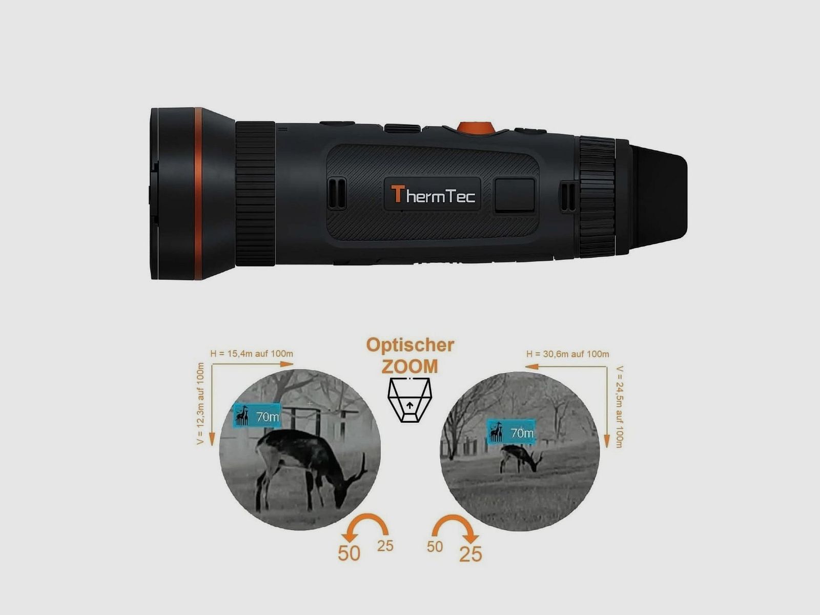 ThermTec WILD 650DL Pro – Dual-Field Wärmebildkamera mit LRF – NEU