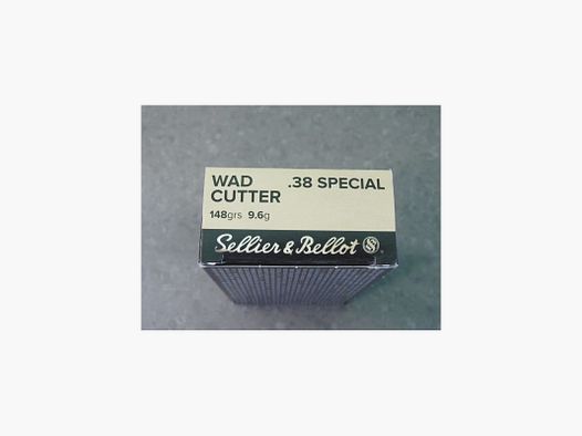 S&B CARTRIDGES 38 SPL 148 GR LWC