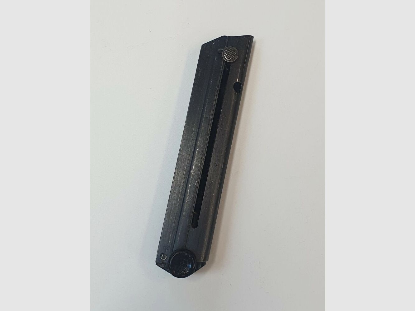 Oryginalny magazynek DWM do pistoletu DWM P08 - 9mm Luger - 8 nabojów - WKI & Beute, zdjęcie 1 z 5