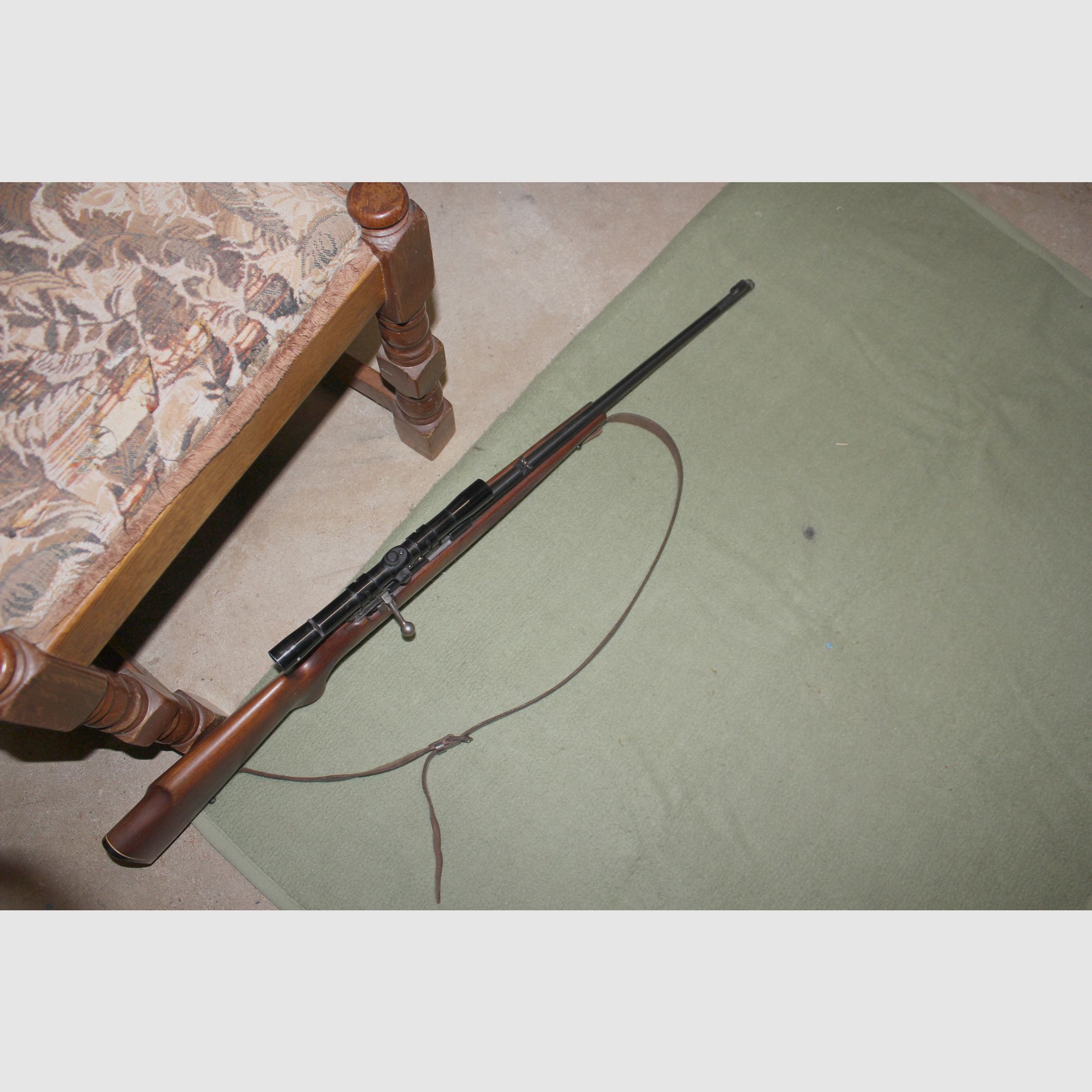 Rep. Büchse .22lr von Anschütz mit ZF in Aufschubmontage + Muntion