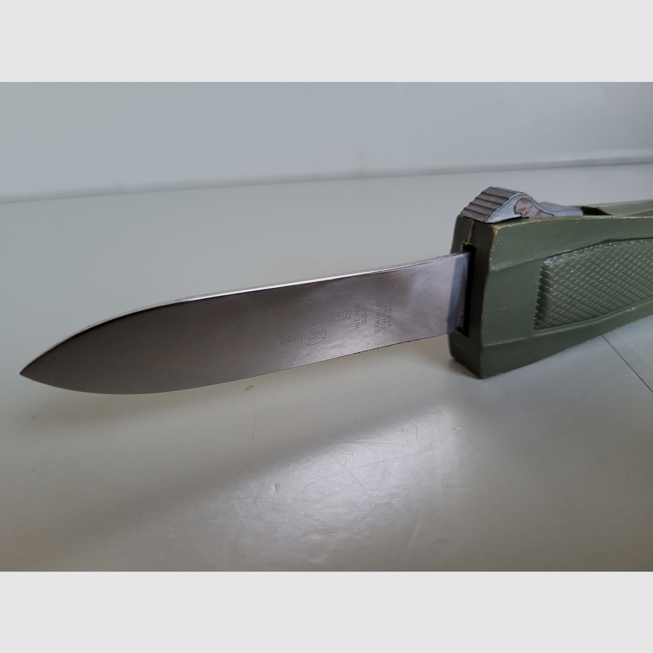 Nóż automatyczny Panzer - patent Solingen D.B.P - wojskowy - nóż żołnierski