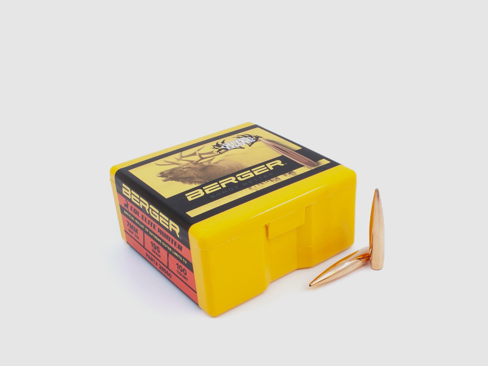 Berger Bullet 7mm/.284 EOL Elite Hunter 195GR 100 Pieces
