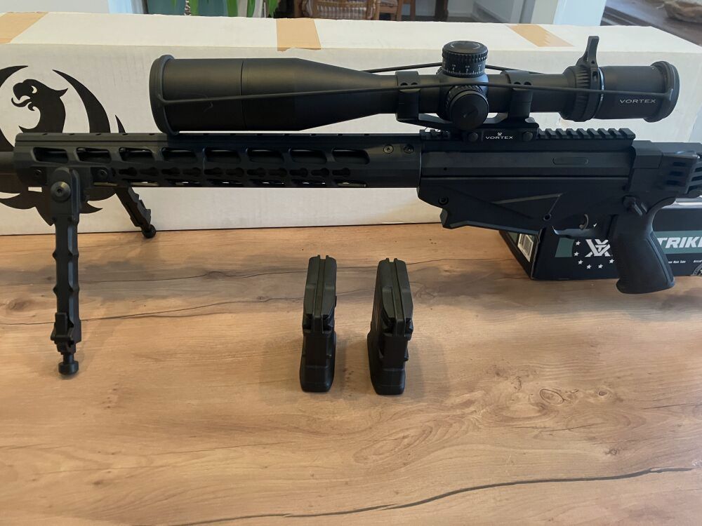 Ruger Precision Rifle inkl. Vortex 5-25x56 Strike Eagle und Zubehör	 6,5mmCreedmoor