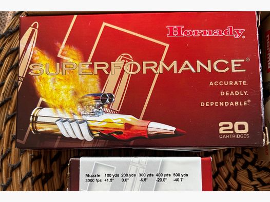 85 shots Norma Vulkan 11.7 g / 180 gr 36 shots Hornady SST 150 gr caliber .308 nice overall package TOP!