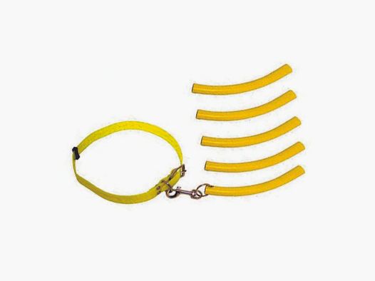 Hunting Equipment Waidwerk Bringsel Set Collar and Training Dummy Signal Yellow