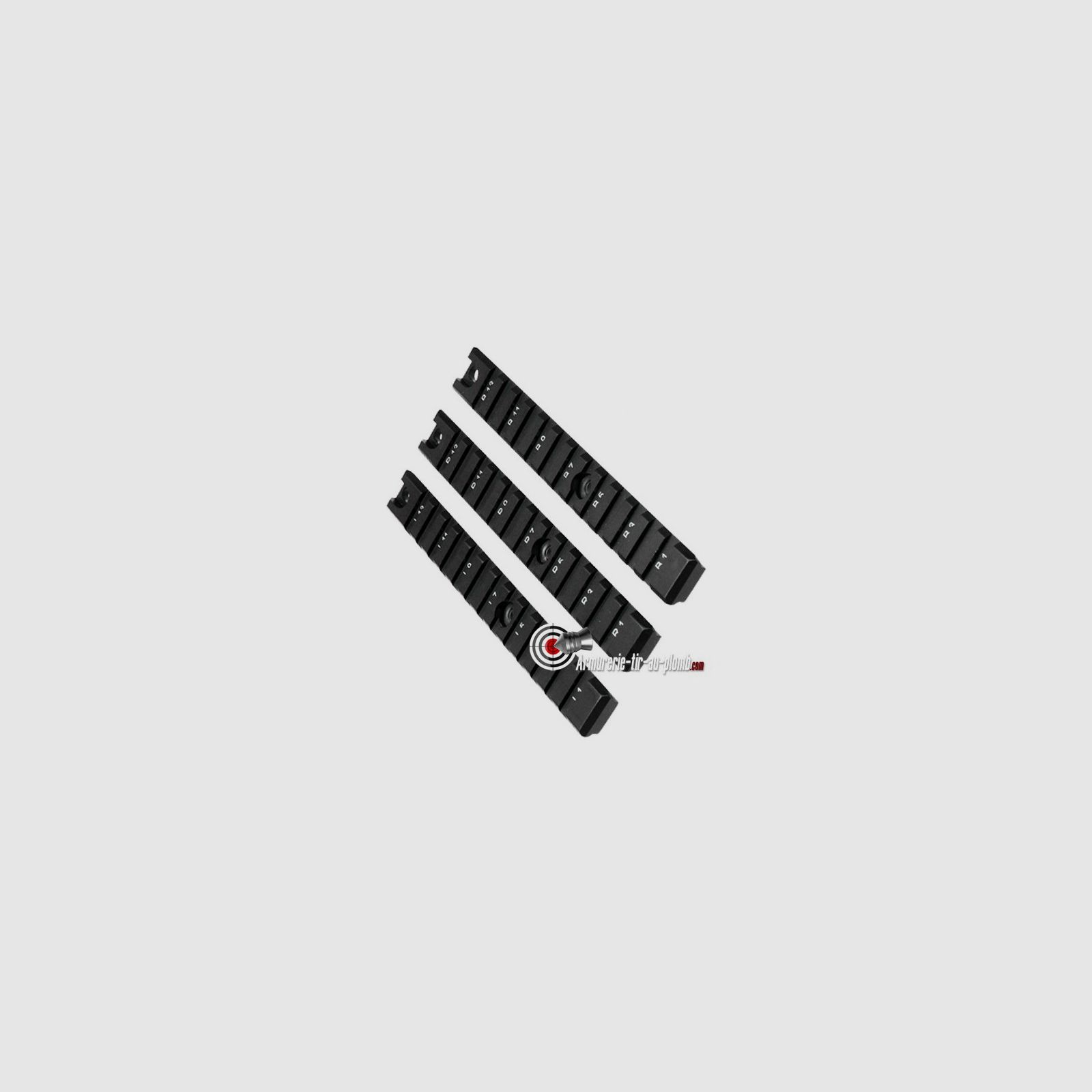 Set aus drei Schienen von 22 mm