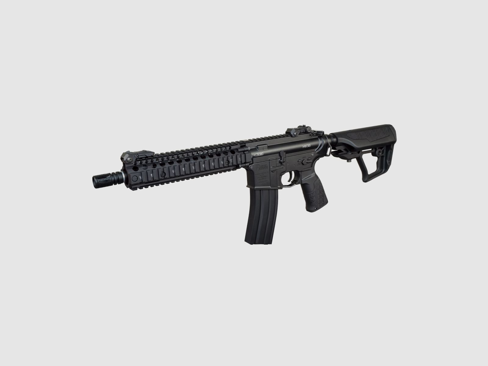ICS EMG Daniel Defense MK18 S3 (ICS-180S3) Rifle Airsoft S-AEG Negro a partir de 18 años