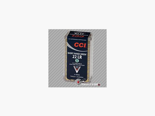 50 Patronen CCI 22LR Short range grün HP - 21 grains Plinking