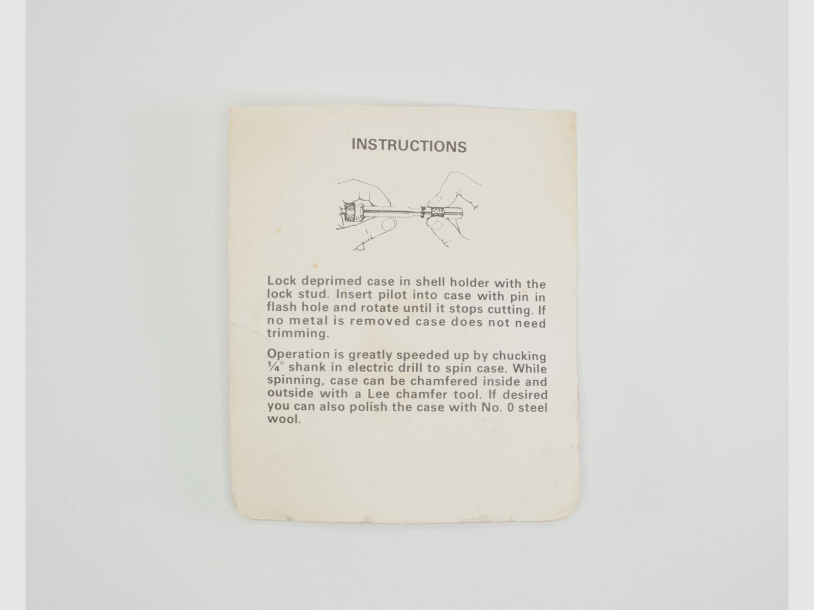 LEE Hülsentrimmer und Hülsenhalter Kaliber 30-30 Winchester