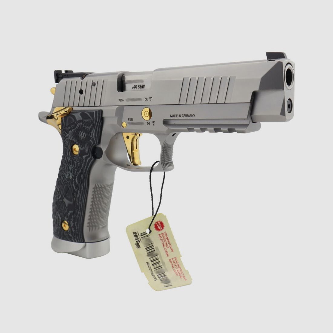 Sig Sauer	 P226 X-Five Supermatch Stainless & Gold eine der letzten aus deutscher Fertigung