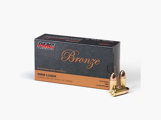PMC Bronze 9×19 mm 124 gr FMJ – 50 Stk.