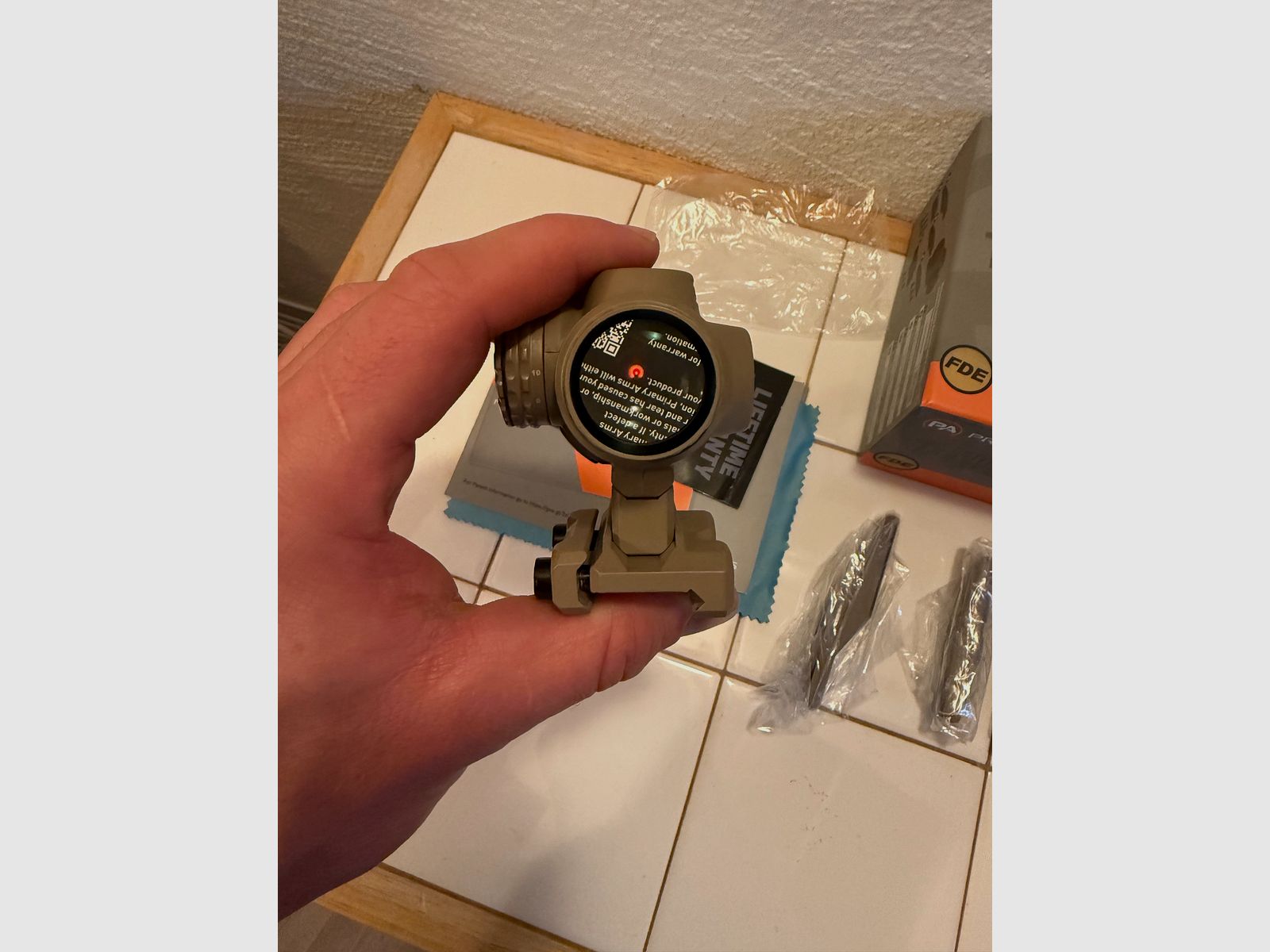 Primary Arms Slx 1x Micro Prism FDE Acss Cyclops red - Excellent condition