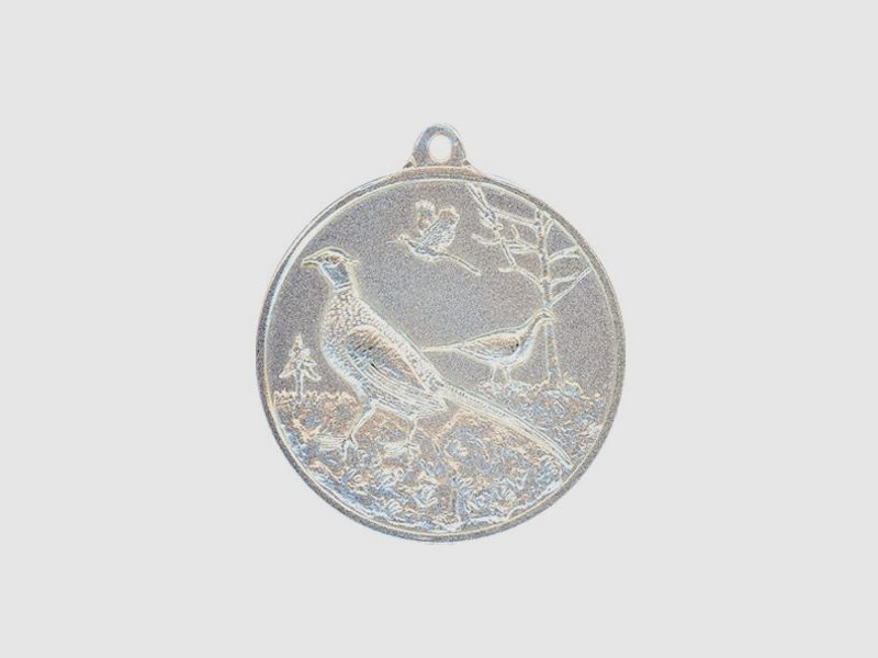 Steinhauer&Lück Jagdmedaille Fasan 40mm versilbert