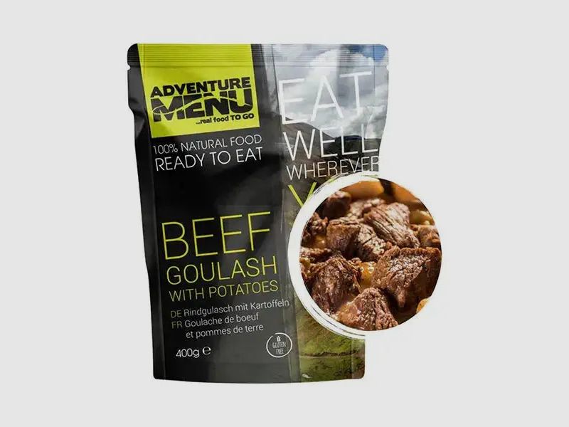 Adventure Menu Beef Goulash with Boiled Potatoes
