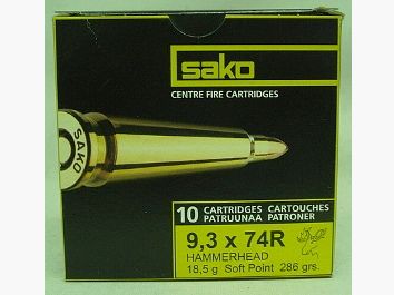 Sako 9,3x74R Hammerhead SP - 18,5g/286gr (a10) #266D#