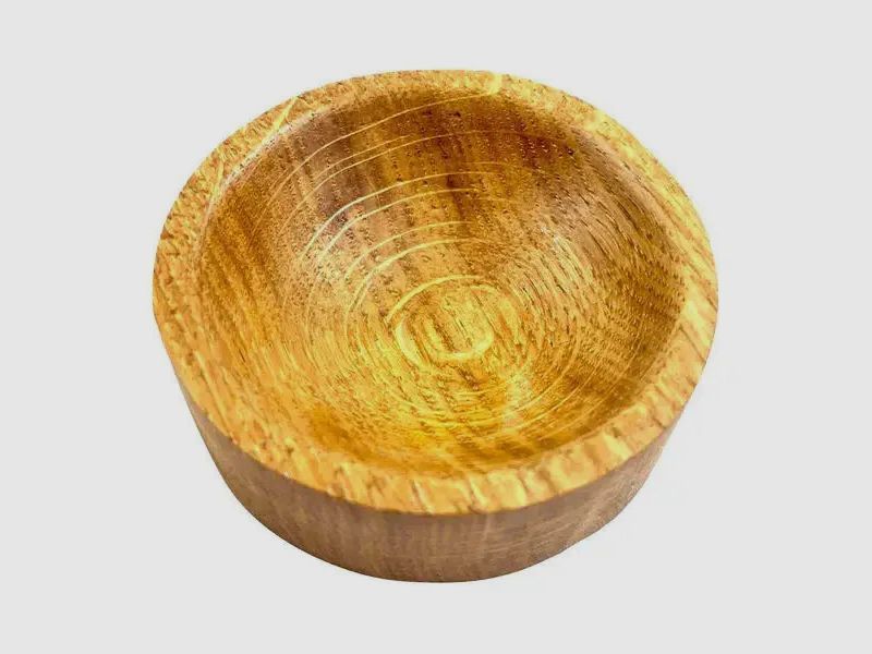 Survival Stuff Tinder Bowl made of Oak Wood