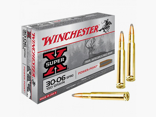 Winchester .30-06 Spr. SUPER X Power-Point Teilmantel 9,7g/150grs