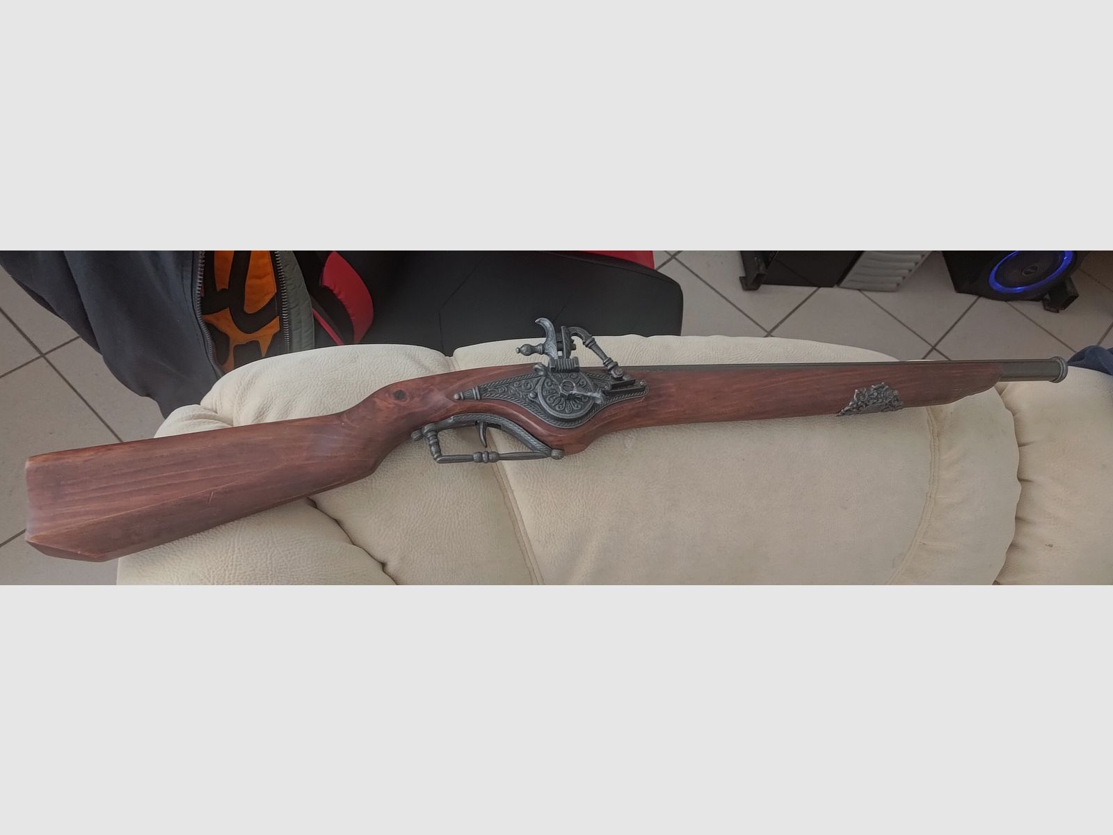 Dekowaffe Steinschlossgewehr im sehr guten Zustand 