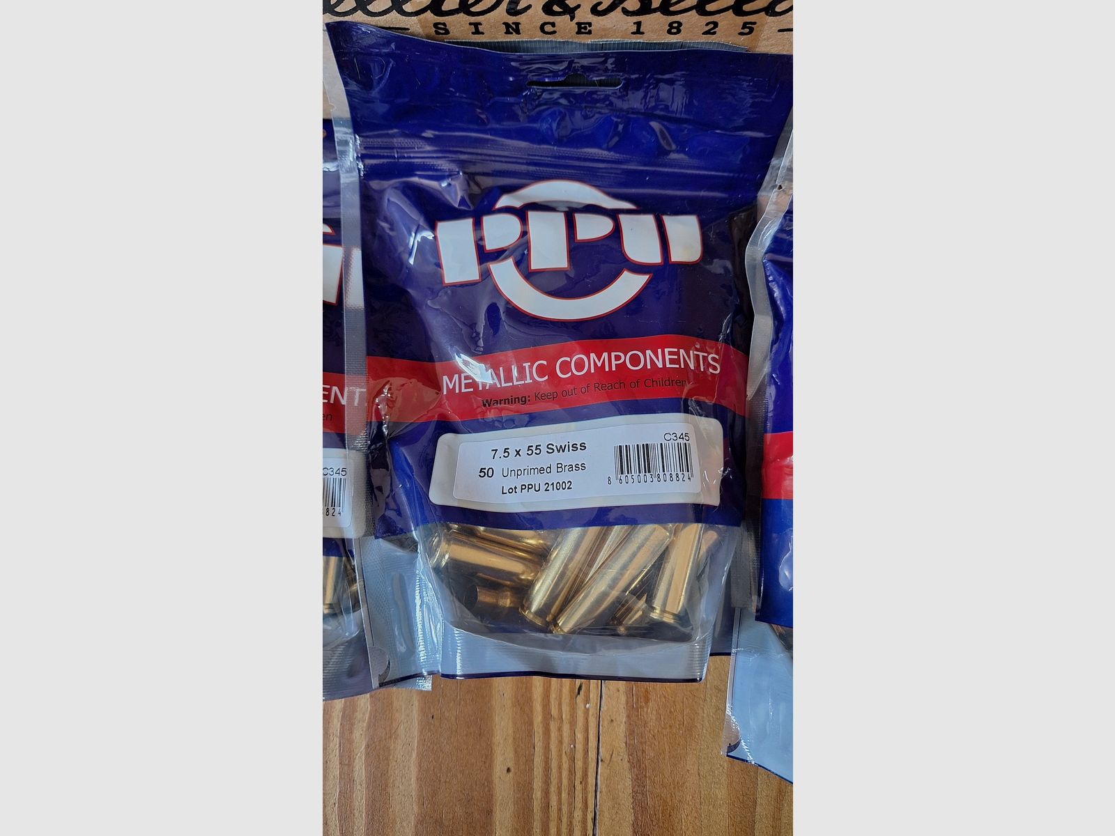 PPU Hülsen 7,5x55 Swiss Schweizer NEU 300st