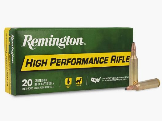Remington High Performance .22-250 Rem. 55GR PSP 20 cartucce