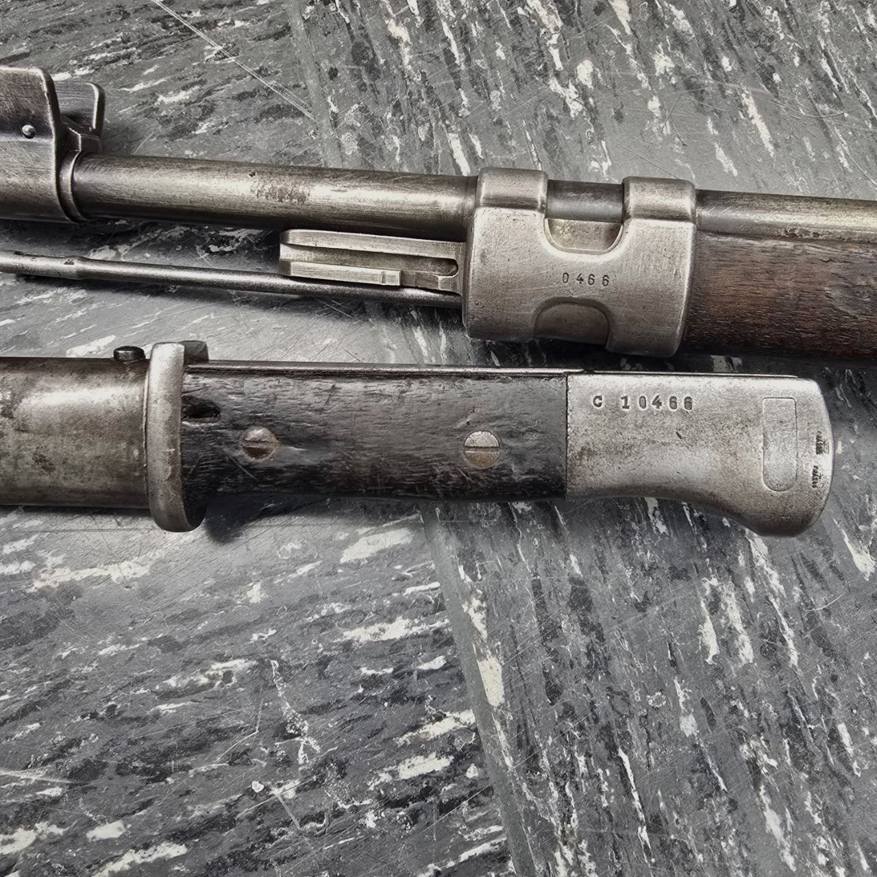 Karabiner 98k – Contrat portugais m/937 (1937) numéro identique avec baïonnette