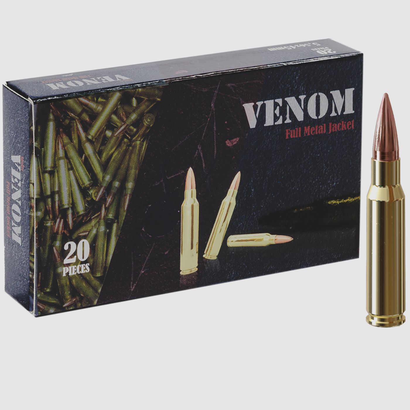 MEDEF DEFENCE Venom .308 WIN FMJ-BT 149 gr 500 Stk., Bild 1 von 2
