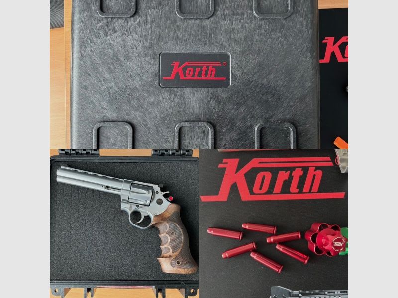 Korth Revolver Classic. 357 Mag 6“ plata raro
