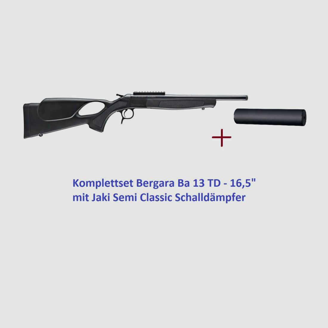 Bergara	 Komplettset  BA 13 TD 16,5" TH .308 Win. Schwarz mit Jaki Schalldämpfer